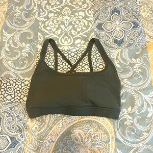 Prana Strappy Yoga Sports Bra Olive